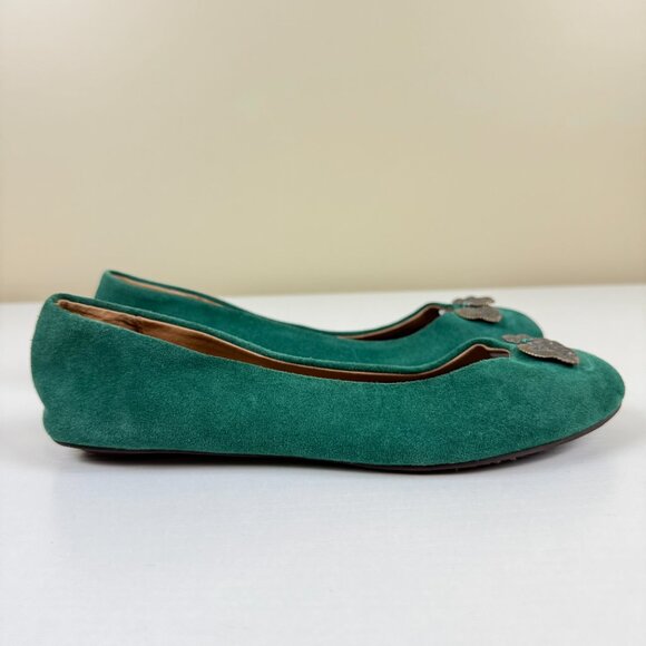 Anthropologie Pilcro and the Letterpress Suede Flats - Picture 4 of 11